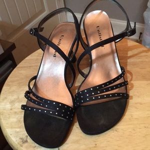 Black sparkle ladies heel